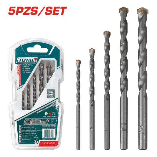 SET DE BROCAS ALBAÑILERIA 5PCS 75-120MM