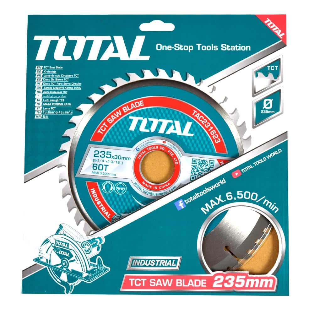 DISCO DENTADO TCT P/MADERA 235MM (9-1/4'') 60T INDUSTRIAL