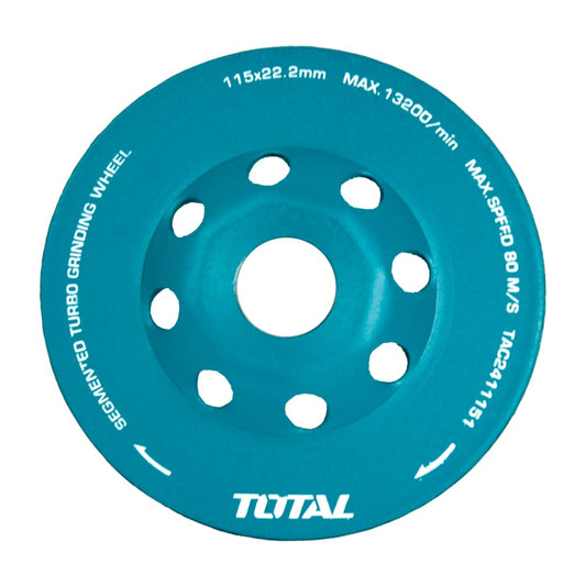 DISCO DIAMANTADO COPA DESBASTE 4.5'' (115X20MM) ARBOR: 22.22MM