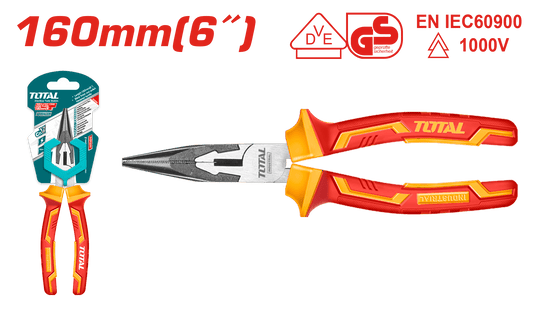 PINZA LARGA 6'' 160MM AISLADO 1000V