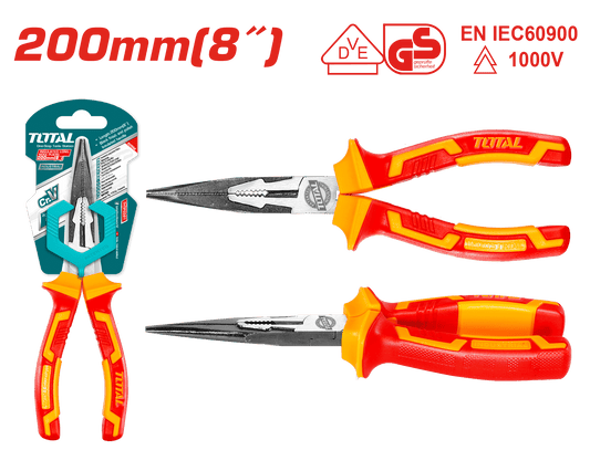 PINZA LARGA 8'' 200MM AISLADO 1000V