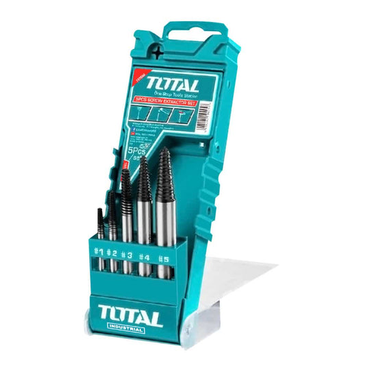 SET EXTRACTOR DE TORNILLO 05PZS CR-V DUREZA 48-52HRC 1-5 +ESTUCHE INDUSTRIAL