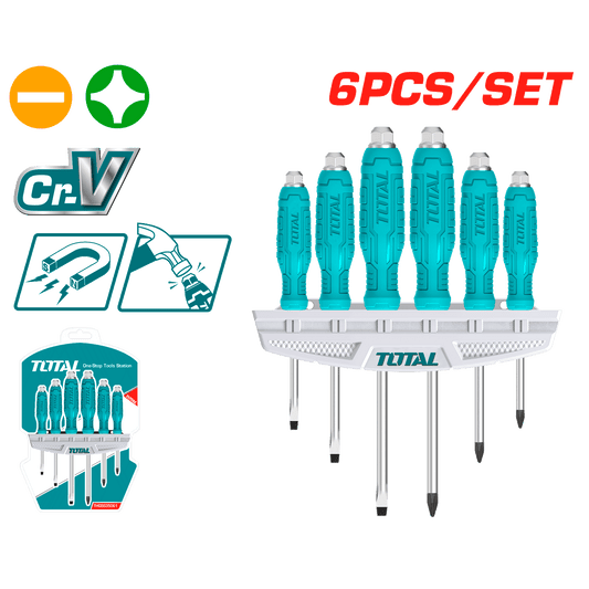 SET DESTORNILLADORES DE GOLPE 06PZS CR-V MAGNETICO