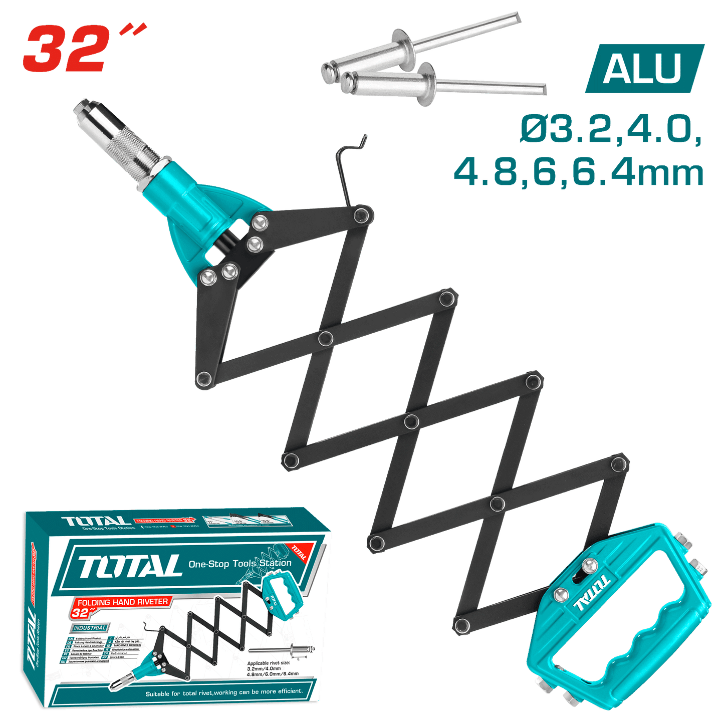 REMACHADORA PLEGABLE 32PULG (3.2 - 6.4MM) REM.AL INDUSTRIAL