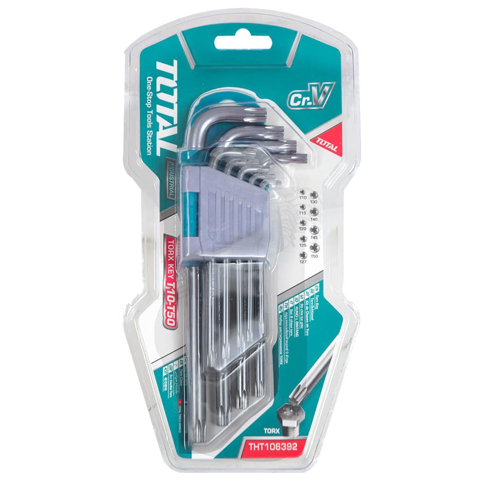 SET DE LLAVES TORX CR-V 9PCS BRAZO LARGO