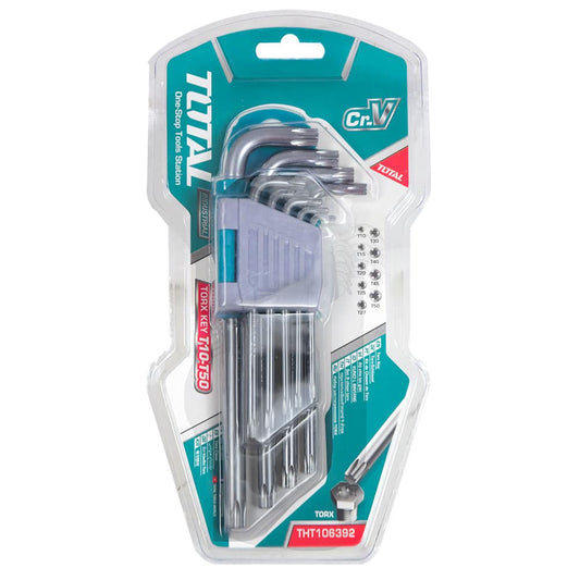 SET DE LLAVES TORX CR-V 9PCS BRAZO LARGO