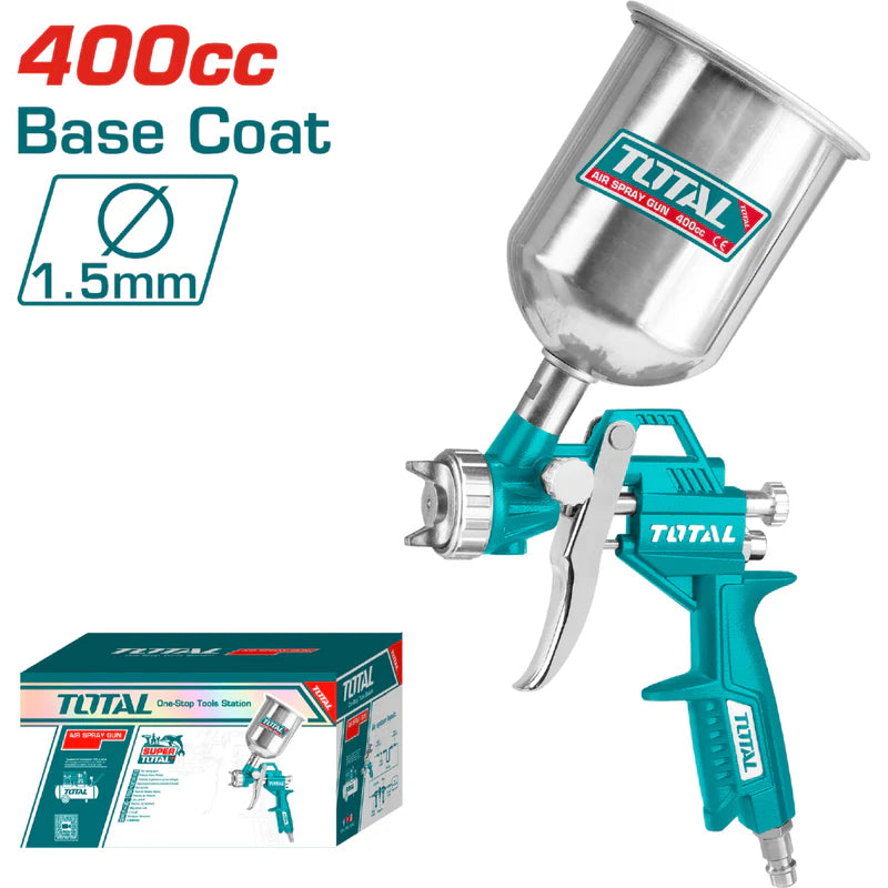 AEROGRAFO D/GRAVEDAD 400CC 1.5MM PATRON 180-250MM CONSUMO 7.1CFM