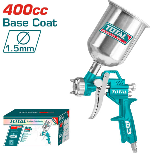 AEROGRAFO D/GRAVEDAD 400CC 1.5MM PATRON 180-250MM CONSUMO 7.1CFM