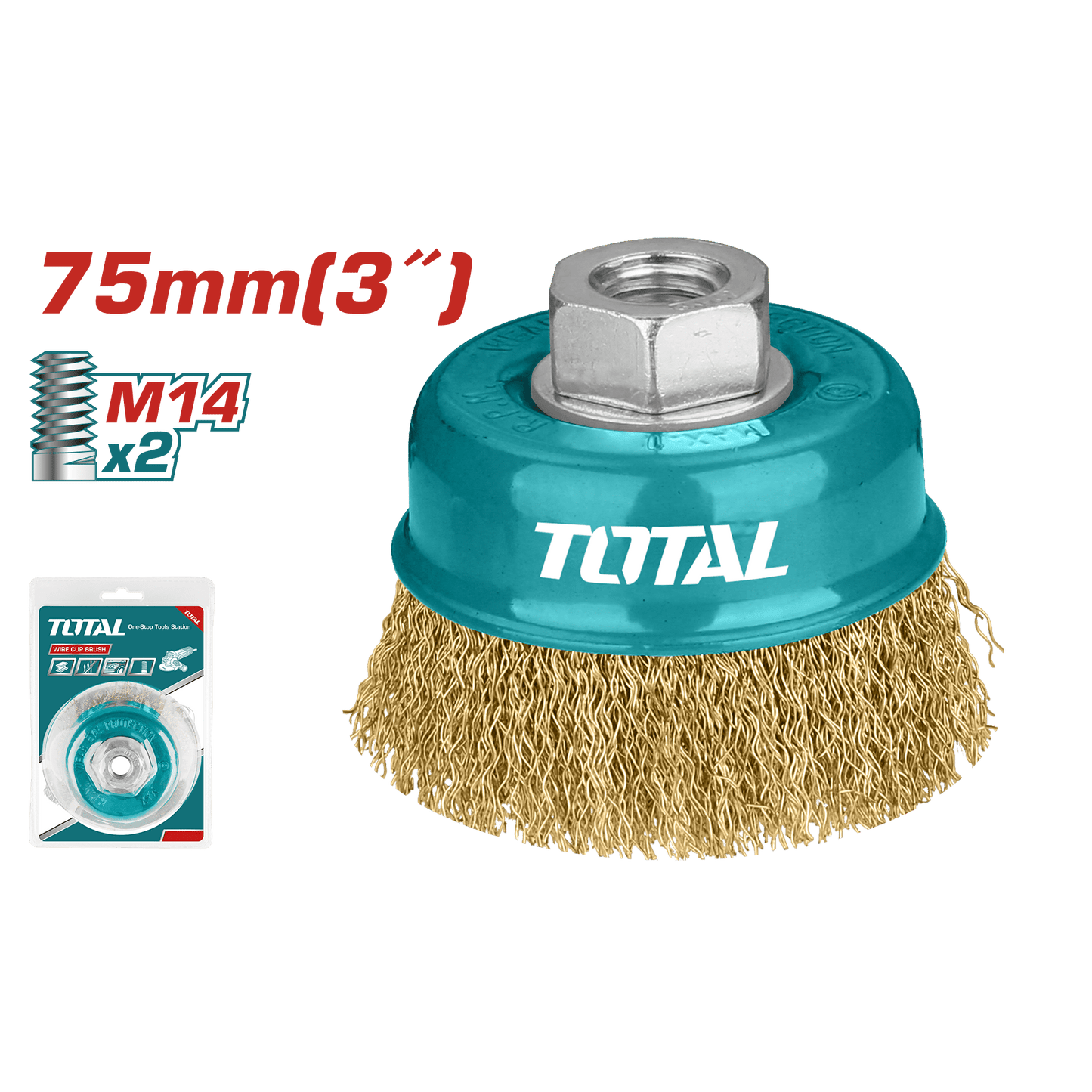 CEPILLO COPA 75MM 3" M14X2 12500RPM