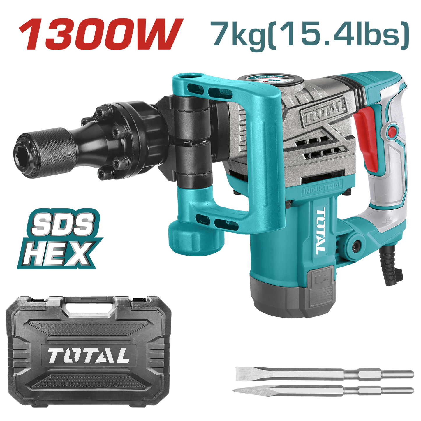 DEMOLEDOR HEX 1300W 3800BPM 20J 7KG INDUSTRIAL