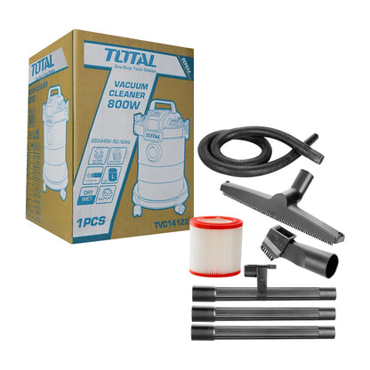 ASPIRADORA 12L 800W 1.7M3/MIN 16KPA SECO/HUMEDO