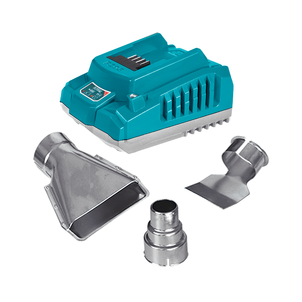 PISTOLA CALOR LI-ION 20V 300/550C 100/200 L/MIN +ACC MALETIN 4.0AH INDUSTRIAL