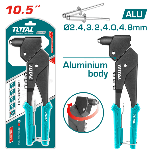 REMACHADORA ALUMINIO 10.5PULG 2.4/3.2/4.0/4.8MM REM.AL GIRO 360 INDUSTRIAL
