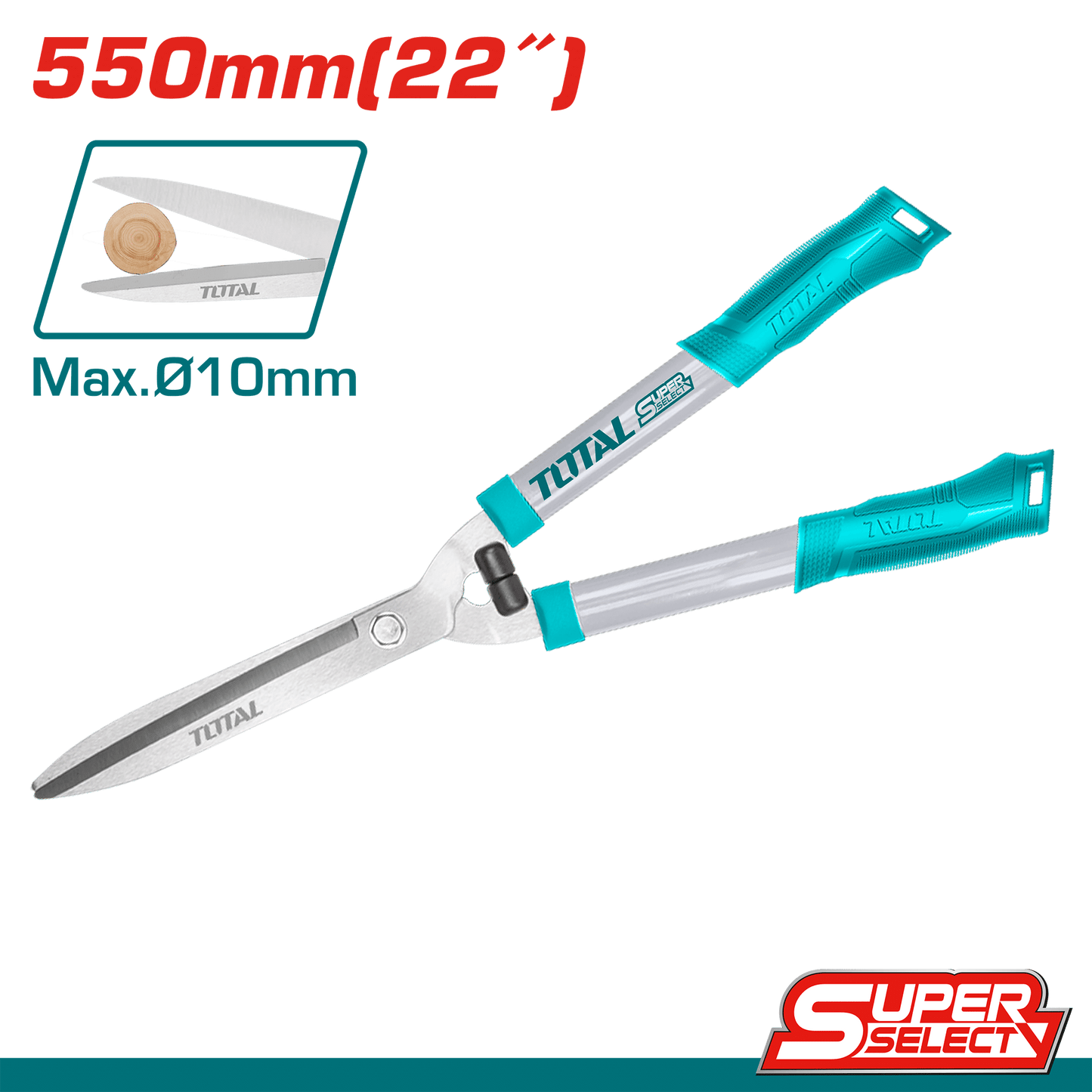 CORTA SETOS ACERO CARBONO 22''(550MM) HOJA TRATAMIENTO TERMICO S.SELECT