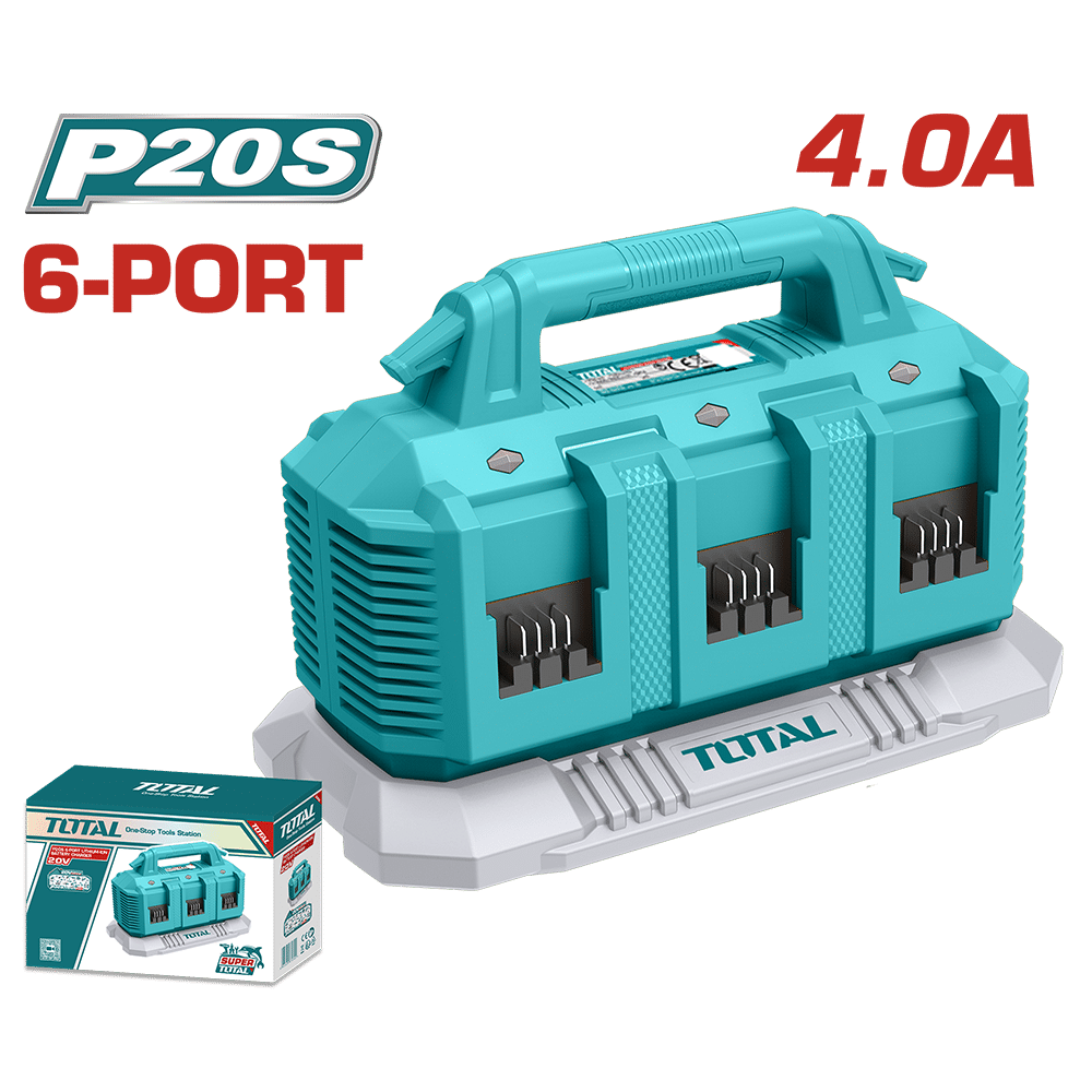 CARGADOR INTELIGENTE 4.0A 20V (6 PUERTOS) SECUENCIAL P20S INDUSTRIAL