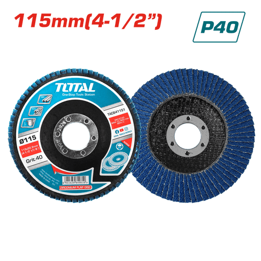 DISCO FLAP ZIRCONIO 115X22MM P40