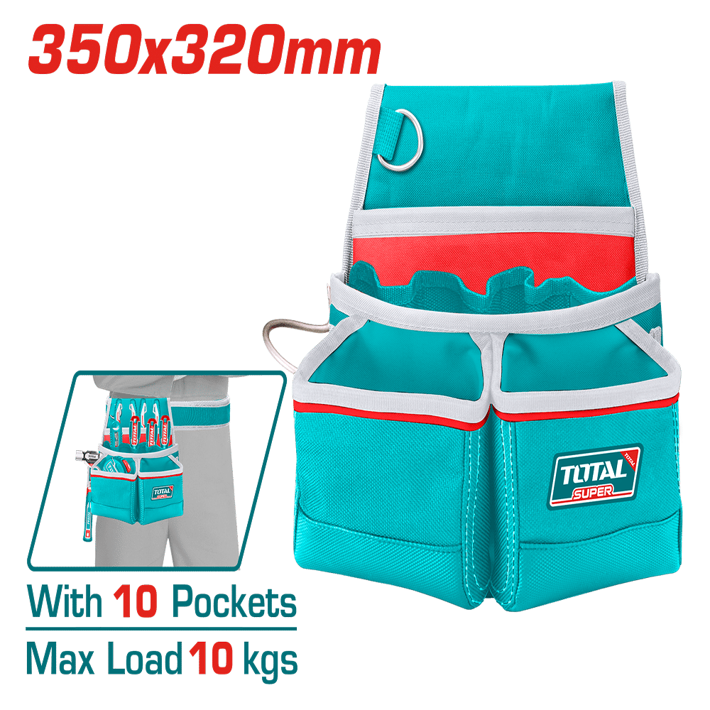 BOLSILLO PORTA HERRAMIENTAS 168DD POLIESTER 10 BOLSILLOS MAX 10KG