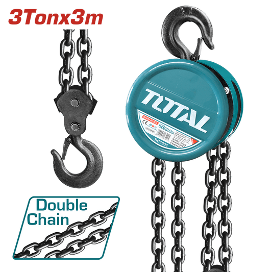TECLE 3TON ALT:3M 404.0N CADENA DOBLE
