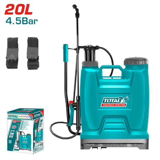 ROCIADOR MOCHILA 20L 4.5BAR AJUSTABLE GATILLO DE FIBRA DE VIDRIO