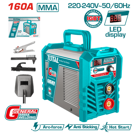 SOLDADORA INVERTER MMA 15-160A LED E:1.6-4.0 160A@45%