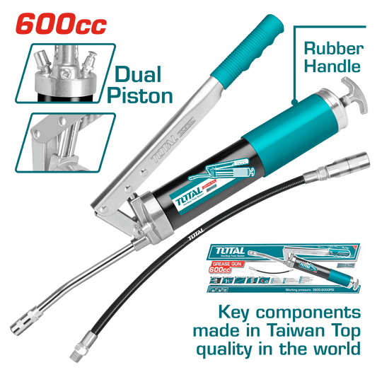 ENGRASADORA MANUAL HD 600CC DOBLE PISTON ALTO VOLUMEN 3600PSI