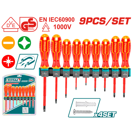SET DESTORNILLADORES X9PCS