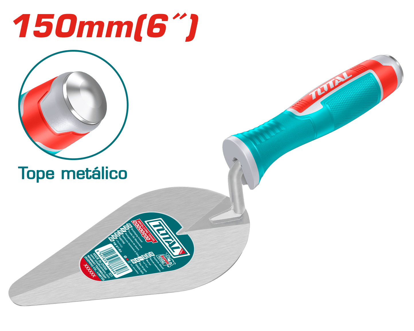 BADILEJO 6'' (150MM) BASTAGO: 9.5MM TOPE METALICO DISEÑO ÚNICO
