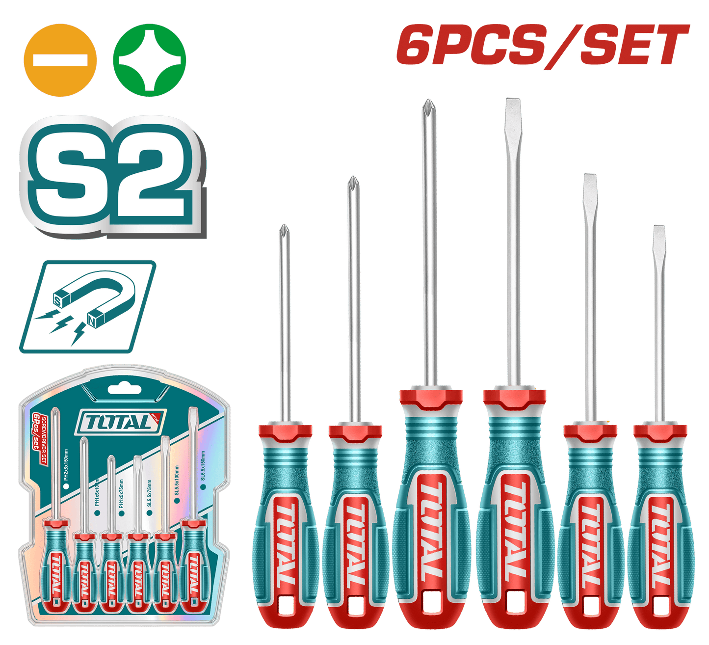 SET DESTORNILLADORES S2 06PZS