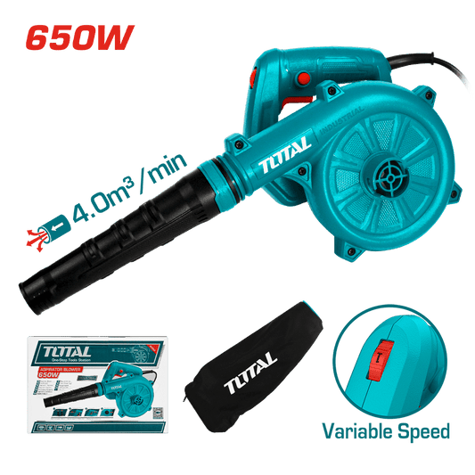SOPLADORA/ASPIRADORA 220V 650W 0-16000RPM 0-4M3/MIN INDUSTRIAL