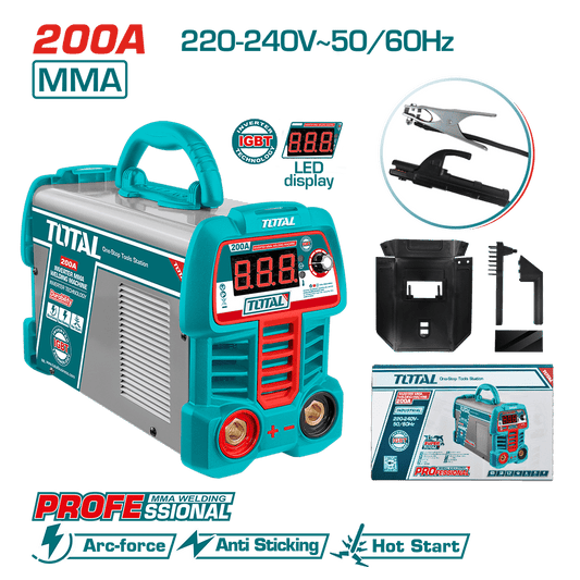 SOLDADORA INVERTER MMA 15-200A LED E:1.6-4.0MM