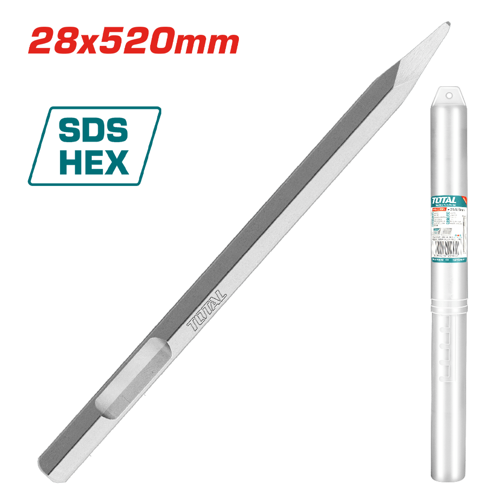 CINCEL HEX 28X520MM PUNTO