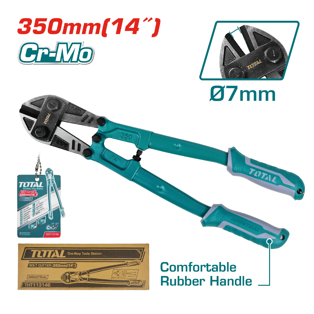 CIZALLA 14" HOJA CR.V 07MM CR-MO MANGO DE GOMA INDUSTRIAL