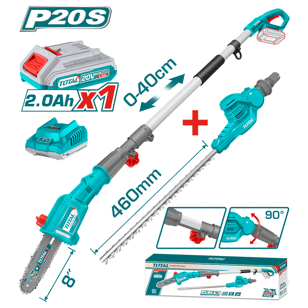 CORTASETOS LI-ION 20V + SIERRA 2800SPM 46CM C:18MM 1X2.0AH 2M