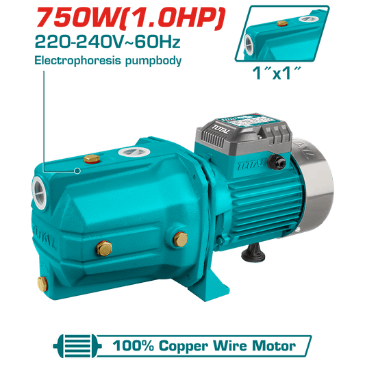 BOMBA DE AGUA AUTOCEBANTE 1.0HP 9M 55L/MIN 1X1