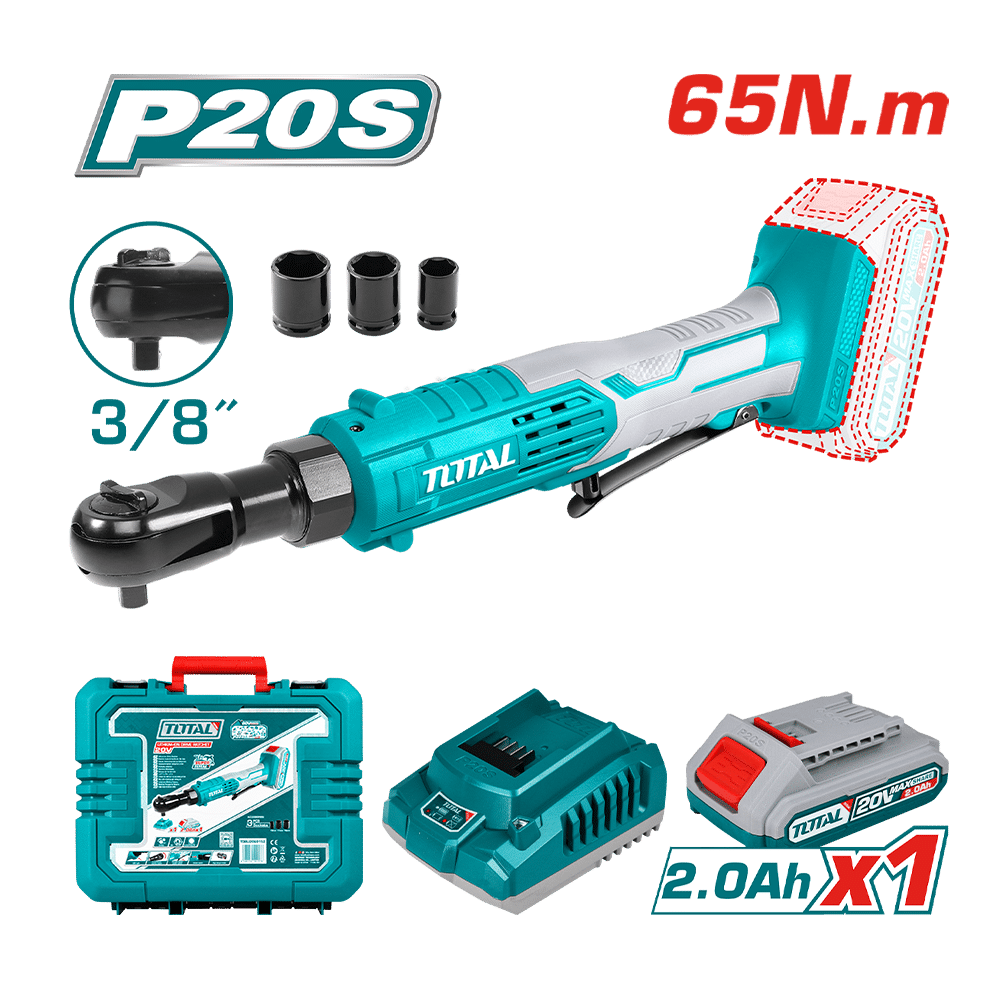 RACHET LI-ION 20V 65NM 3/8'' 250RPM 1X2.0AH INC MALETIN