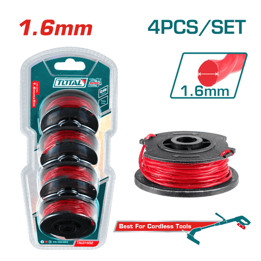 LINEA DE NYLON PARA GUADAÑA 1.6MM 5M 4PCS