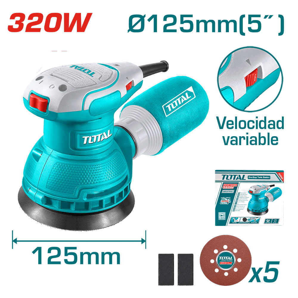 LIJADORA ROTATIVA 320W 13000RPM 125MM
