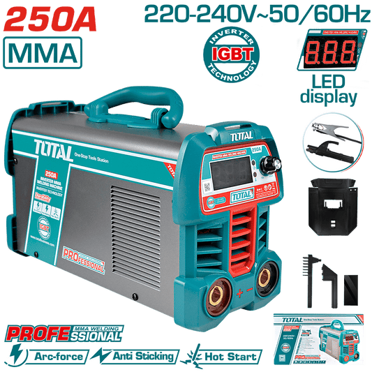 SOLDADORA INVERTER MMA 15-250A LCD E:1.6-5.0