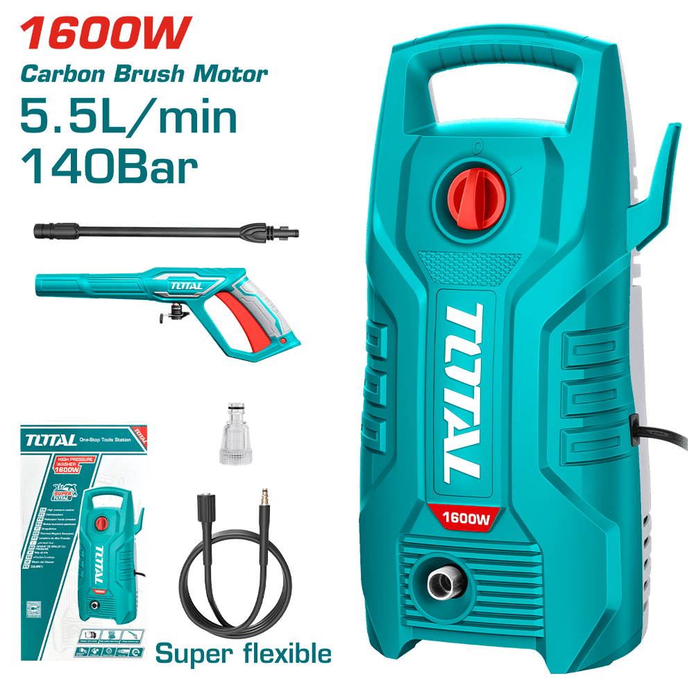 LAVADORA DE ALTA PRESION 1600W 2030PSI 5.5L/MIN