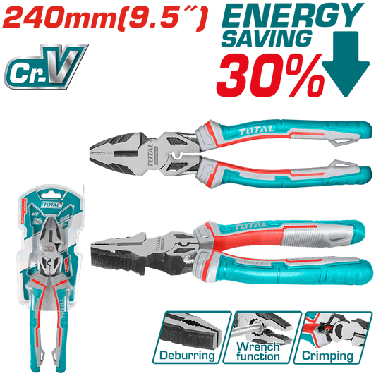 ALICATE COMBINACION 240MM(9PULG) CR.V MEJORA: 30% INDUSTRIAL