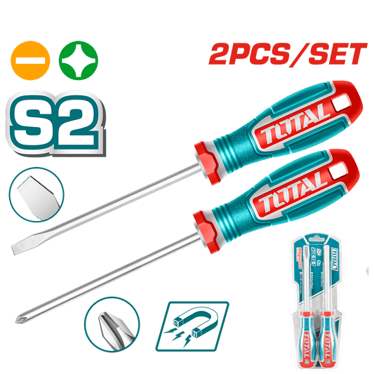 SET DESTORNILLADORES S2 02PZS MAGNETICO V.REDONDO