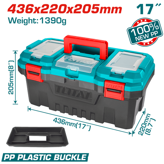 CAJA HERRAMIENTAS 17" NEW PP 436X220X205MM 15KG