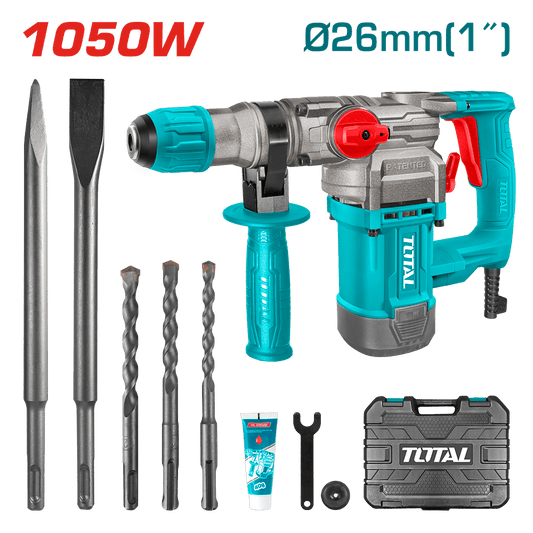 ROTOMARTILLO SDS+ 26MM 1050W 1100RPM 3800BPM 4.5J MALETIN