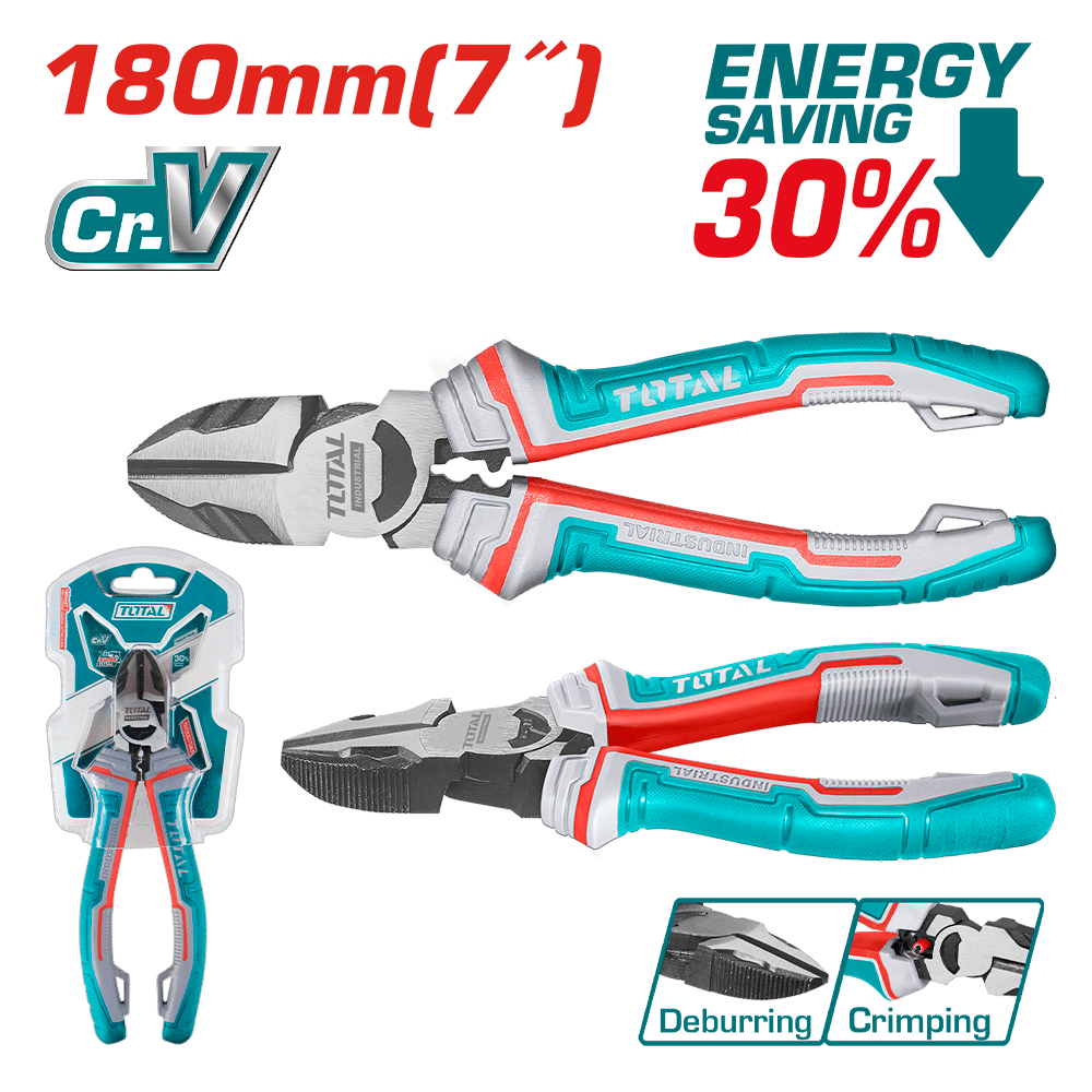 ALICATE CORTE DIAGONAL ALTO APALANCAMINTO 7'' 180MM CR-V / TPR MEJ:30% INDUSTRIAL