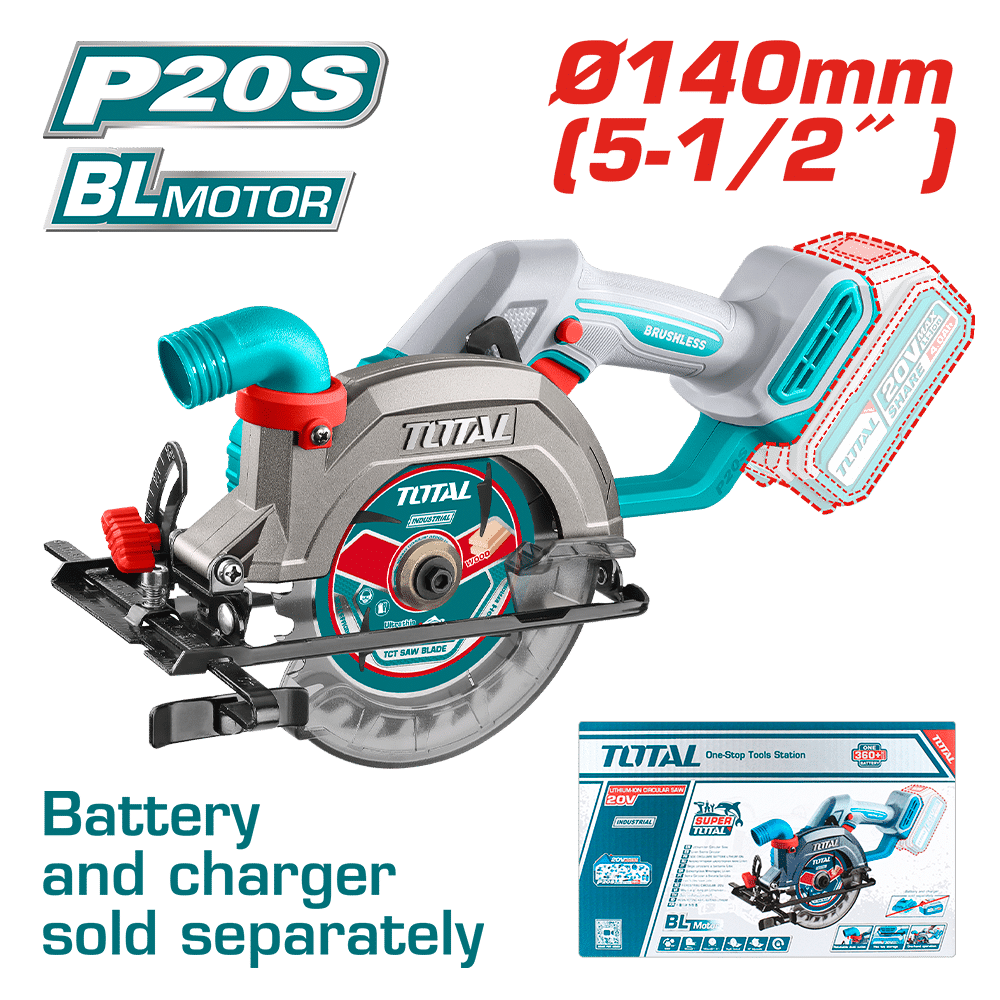 SIERRA CIRCULAR LI-ION 20V 6300RPM 140MM BRUSHLESS INDUSTRIAL