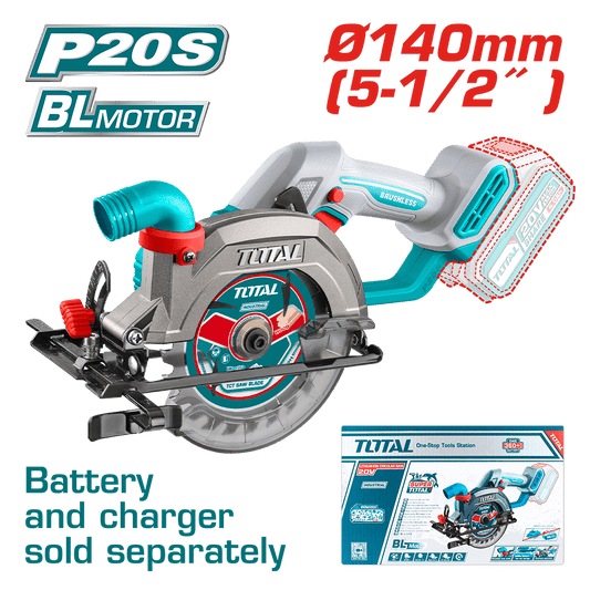 SIERRA CIRCULAR LI-ION 20V 6300RPM 140MM BRUSHLESS INDUSTRIAL