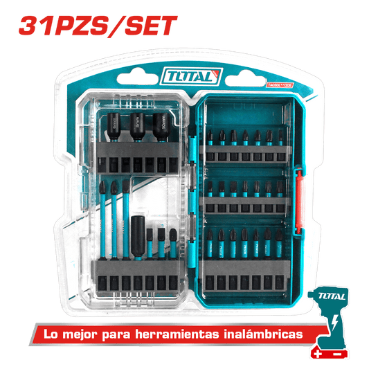 SET DE PUNTAS PARA DESTORNILLADOR DE IMPACTO 31PZS INDUSTRIAL