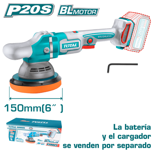 PULIDORA ANGULAR 20V 150MM(6'') 2000-45000RPM BRUSHLESS INDUSTRIAL