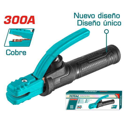 PORTA ELECTRODO 300A MMA COBRE DISEÑO EXCLUSIVO