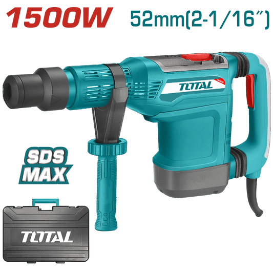ROTOMARTILLO SDS-MAX 55MM 1700W 100-220RPM 1750-2150BPM 5-19J MALETIN INDUSTRIAL